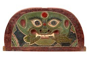 Dragon Face Board with Fish