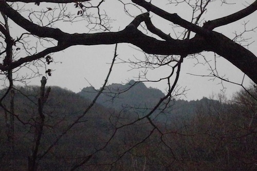 Looking up Jirisan before the clouds come down