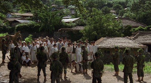 Villagers caught between the leftists and the government forces suffer reprisals from both in the Taebaek Mountains