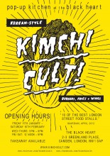 The Kimchi Cult residency poster