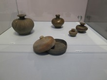 Baekje and Unified Silla oil jars and powder cases