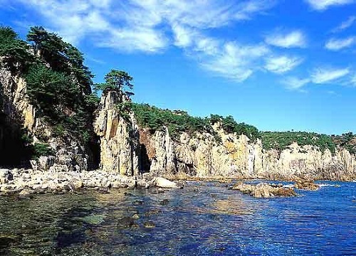 The coastline near Mt Kumgang