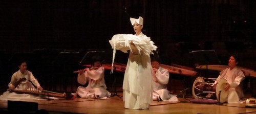 The Shaman starts the main ritual of the Ssitgim-gut