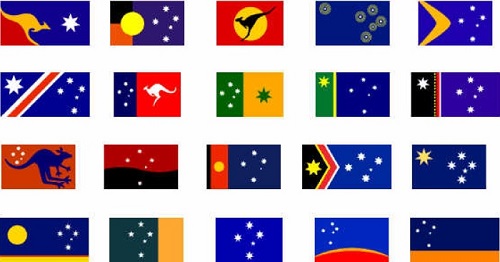 Aussie flags