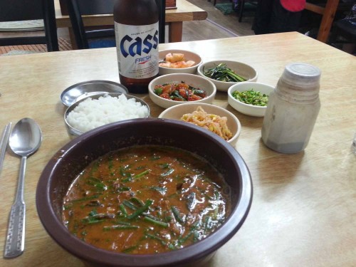 Chueotang in Tongin market