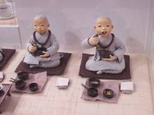 Monks eat healthily on their herbal and vegetarian diet