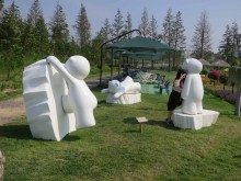 Arirang was playing over the speakers in this Children's play area near the Bridge of Dreams