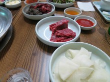 The leaner beef was for eating raw