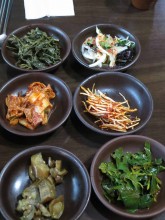 Side dishes including ginseng kimchi