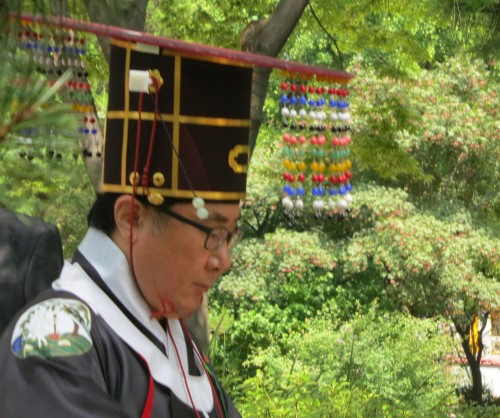 The leader of the ceremony