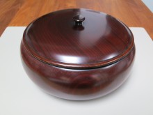 The lacquer bowl, a generous gift from my hosts