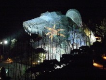 The bear at the top of the Korean Medicine Theme Park in Sancheong