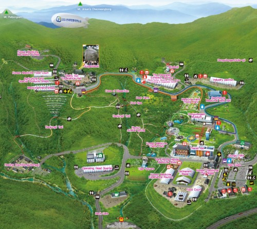 Map of the Sancheong World Traditional Medicine Fair and Festival