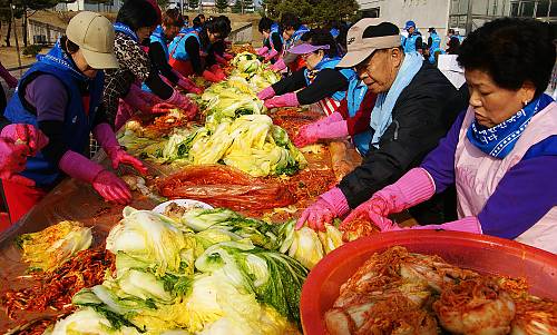 Kimchi-making