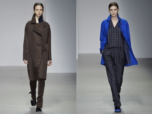 Tyre tracks and houndstooth - from J. JS Lee's AW14 collection