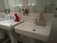 Shin Meekyoung's Toilet Project in the gents at BAFTA