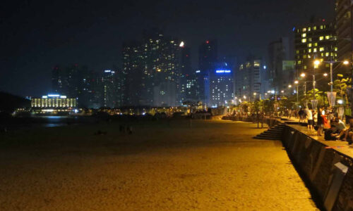 Haeundae at night