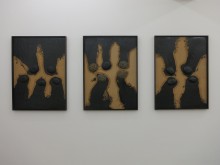 Lee Seung-taek: Untitled (1968) x 3.