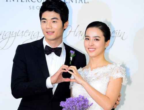 Ki Sung-yueng and Han Hye-jin