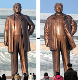 Kim Jong Il before and after