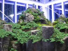 Cheonwangbong, Jirisan's highest peak, is modelled in one corner of the greenhouse