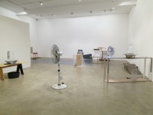 Jewyo Rhii at Wilkinson Gallery - installation view of lower gallery, 13 September 2014