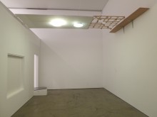 Jewyo Rhii: Triple Chandelier (2013). At Wilkinson Gallery, 13 September 2014.