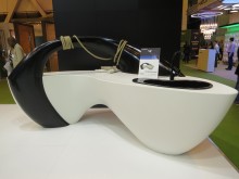 A kitchen unit from Samsung Chemical Europe - shape inspired by a killer whale