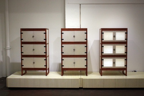 Elegant cabinets made by  Park Myeong-bae and Han Kyung-hwa