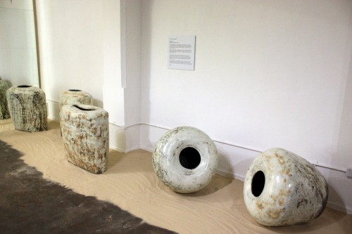 Large buncheong vases by Lee Kang-hyo
