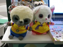 Children's animated characters on display at KBEE