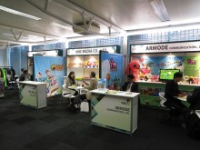 Children's animated characters on display at KBEE