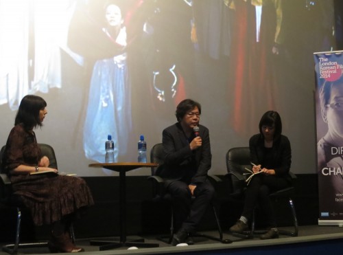 Park Chan-kyong at the screening of Manshin on 10 November 2014
