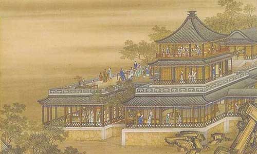 Detail from book cover of Pak Chiwon's Jehol Diary