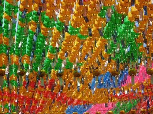 Lanterns at Jogyesa - left over from Buddha's Birthday
