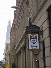 The Shard dominates the view down St Mary-at-Hill