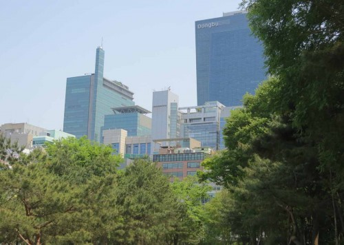 The view from King Jungjong's tomb