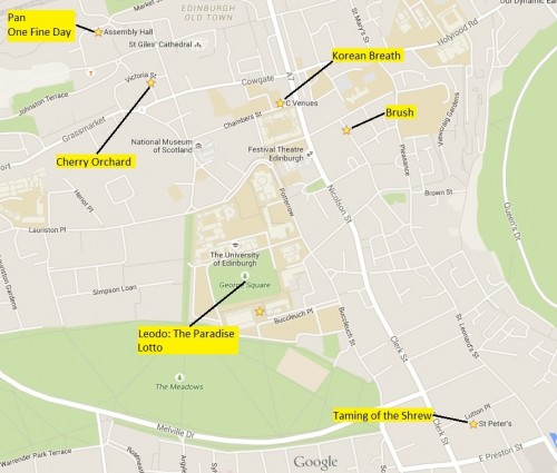 Edinburgh map annotated