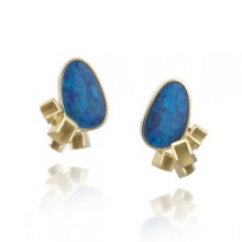 Hee Young Kim: Cube Opal Earrings