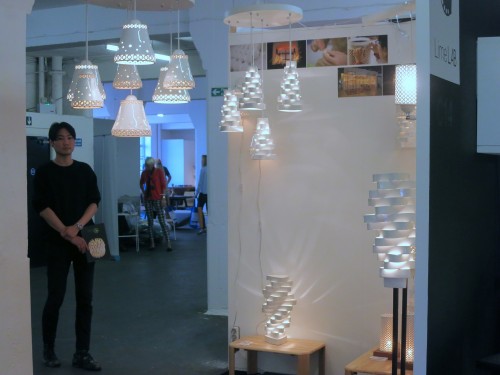 Ceramic lampshades from NJ Lighting 