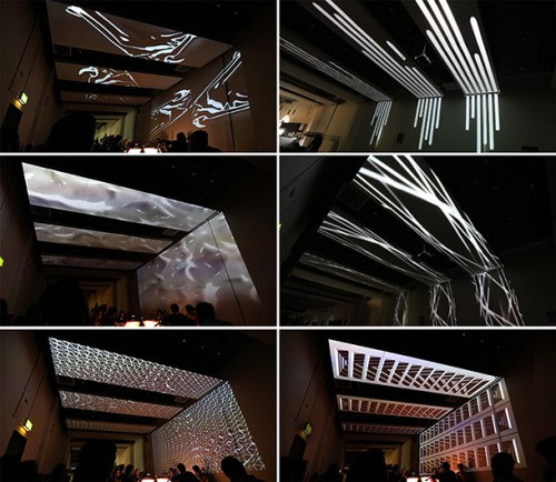 Transfiguring Night, projection mapping installation, 