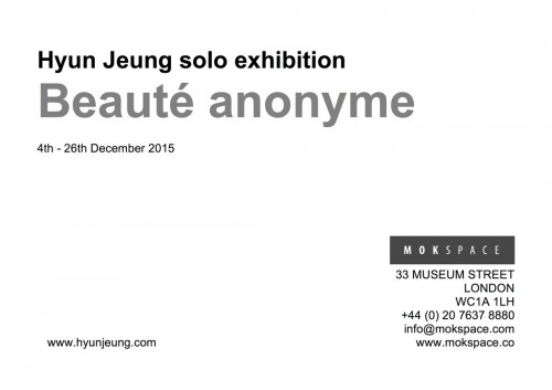 Beauté anonyme flyer