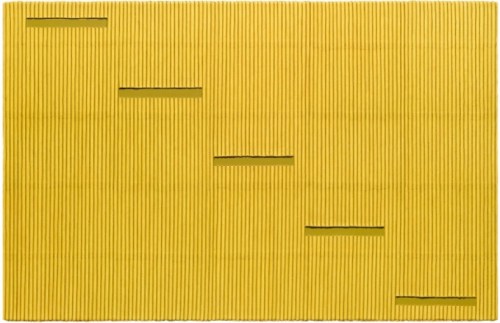 Ecriture (描法) No.110830 (2011). Mixed media with Korean Hanji paper on canvas. 130 x 200 cm. Courtesy Galerie Perrotin