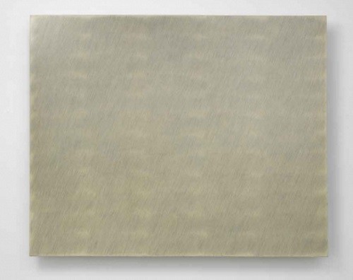 Park Seo-Bo: Ecriture (描法) No. 26-75 (1975). Pencil and oil on canvas 131 x 162 cm