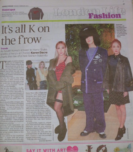 Evening Standard 2 Feb 2016 p 27