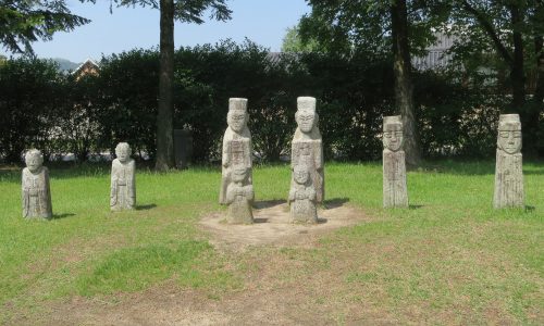 In the grounds of the National Folk Museum