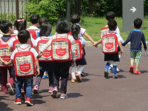 Some young visitors to the National Folk Museum