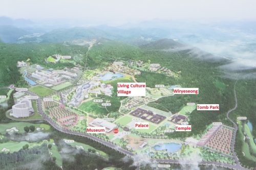 A map of Baekje Cultural Land