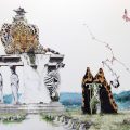 Kim Nam Pyo: Instant Landscape – Leopard #1 (2016) Charcoal on canvas, 145.5 x 112.1 cm. (Atelier Aki)