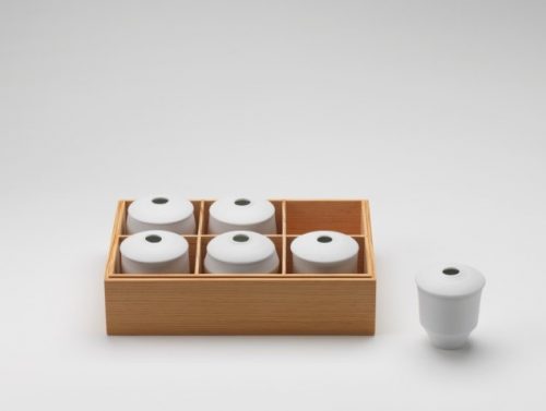 Ko Hee Sook: White Morning: Set of six white lidded bowls (2009)